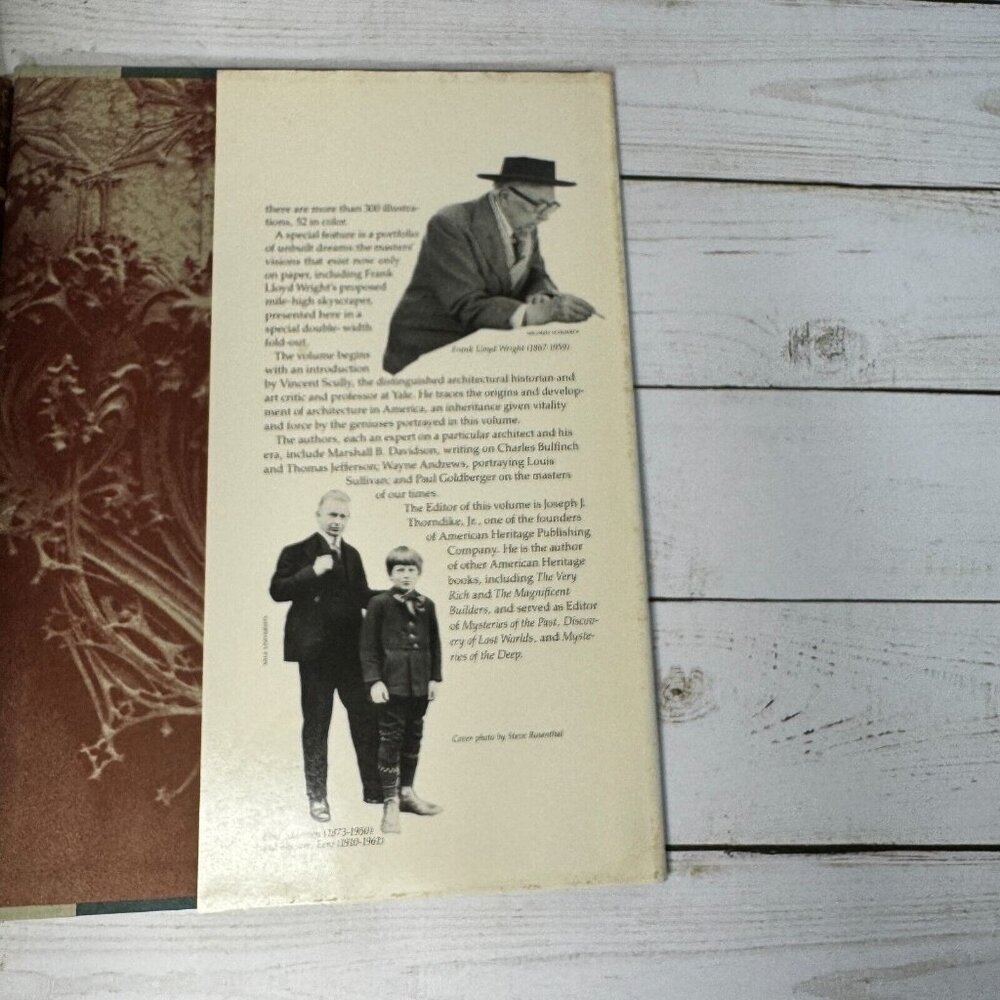 Three Centuries of Notable‎ American Architects HC 1981 Illustrated Architecture - Picture 7 of 14